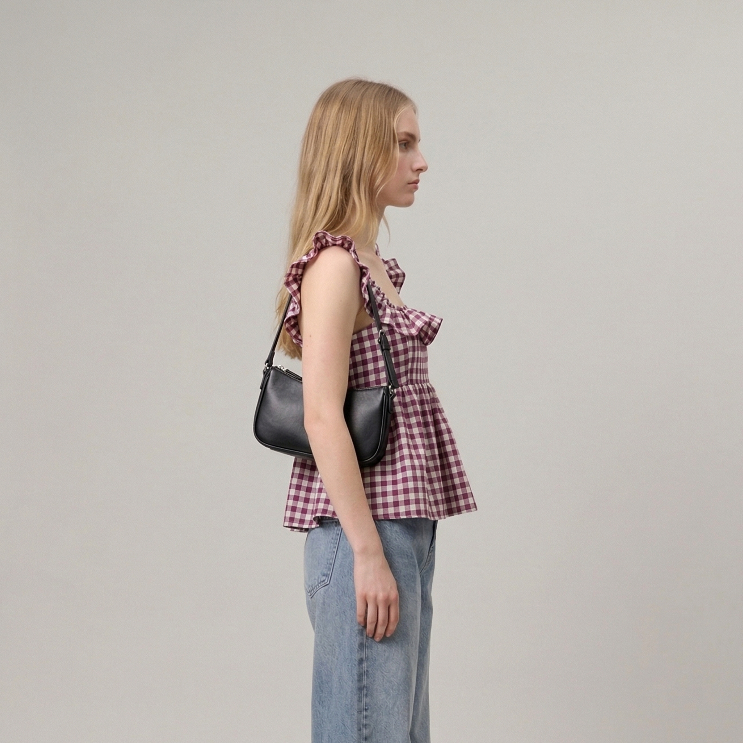 Checkmate Ruffle Cami Top — alternate view